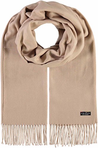 FRAAS Damen-Schal in Uni-Farben aus Cashmink weicher als Kaschmir - XXL-Schal, Made in Germany Beige