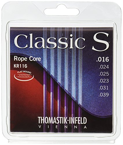 Thomastik 656687 Saiten für Klassik-Gitarre Classic S Series, Satz Rope Core Künstler-Seil KR116 0.016-0.039