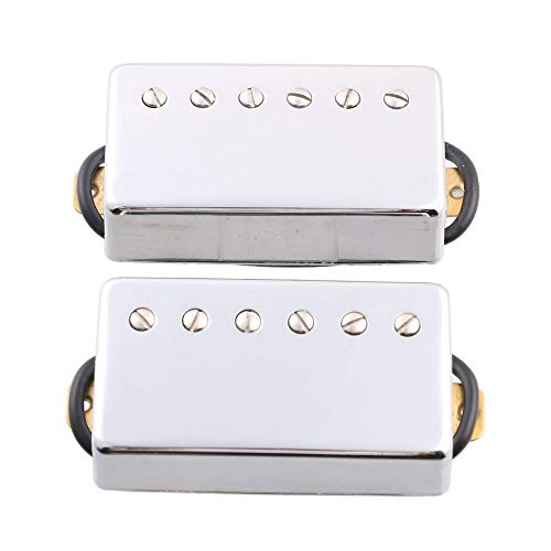 LYWS Alnico2 Humbucker-Tonabnehmer für Les Paul LP E-Gitarre, Chrom