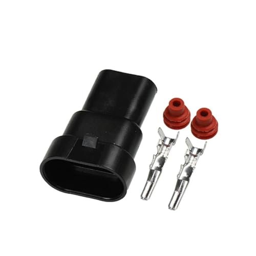 Yige Store 1/5/10/20/50 Sets 2 Pin 12059183 12084167 Auto-HID-Xenon-Lampen-Anschluss D-E/P-H Automotive 9005 Vorschaltgerät männlich weiblich (Color : 2p male, Size : 5 sets)