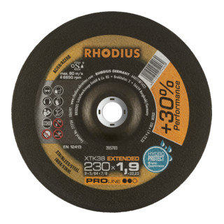 RHODIUS PROline XTK38 Extradünne Trennscheibe 230 x 1,9 x 22,23 mm