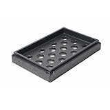 Thermo Future Box Kühlaufsatz GN 1/1 Premium, Aufsatz für Kühlbox Thermobox,Höhe 8,5 cm,Ausatz aus EPP (expandiertes Polypropylen) Schwarz