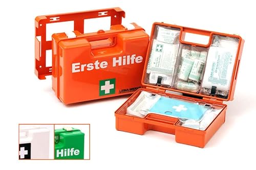 LEINA-WERKE 38031 Erste Hilfe-Koffer ÖNORM Z 1020 Typ I orange - mit Druck: 2-farbig, 1 Stk.