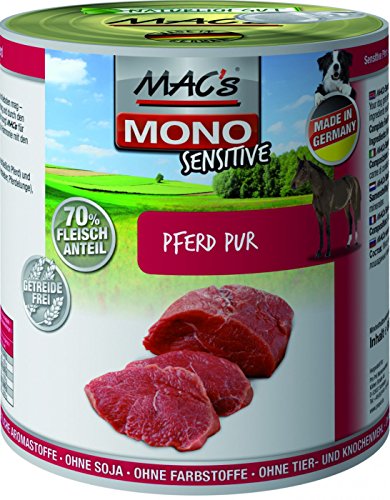 MAC's Hundefutter getreidefrei Mono Sensitive Pferd Pur, 800 g