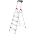 Hailo L80 ComfortLine 8040-507 Aluminium Stufen-Stehleiter inkl. Werkzeugablage Arbeitshöhe (max.):