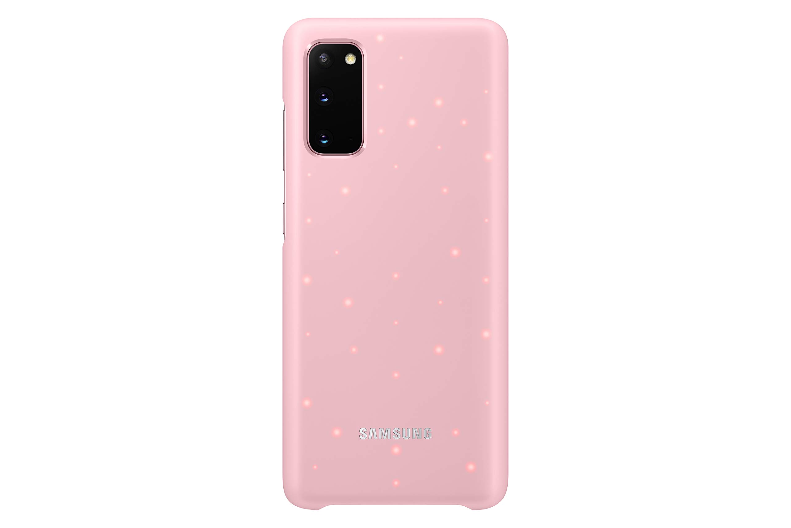 Samsung LED Smartphone Cover EF-KG980 für Galaxy S20 | S20 5G Handy-Hülle, LED-Benachrichtigungen, Lichteffekte, Schutz Case, pink