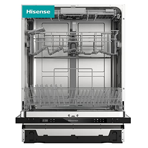 Hisense HV603D40 Geschirrspüler/ vollintegriert/ 60cm/ 14 Maßgedecke/ Besteckschublade/ vollständiger Überlaufschutz