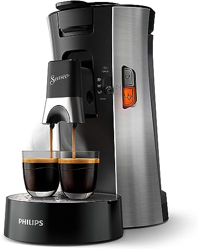 Philips Senseo Select CSA250/10 Kaffeepadmaschine (Crema Plus, Kaffeestärkewahl Plus, Memo-Funktion) Gebürsteter Stahl