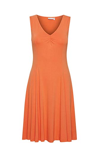 fransa Damen Kleid Jerseykleid 20609229, Größe:XXL, Farbe:Dusty Orange (161344)