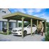 SKAN HOLZ Carport Friesland Set 2 314 x 708 cm, Grün imrpägniert