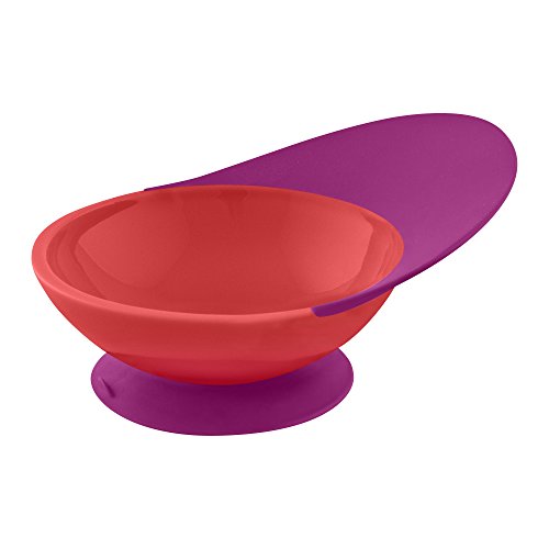 Boon Catch Bowl with Spill Catcher, Pink/Purple by Boon