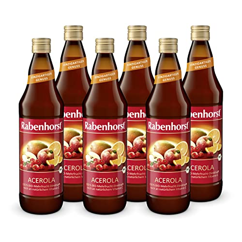 RABENHORST Acerola BIO 6er Pack (6 x 700 ml). Mehrfruchtsaft mit natürlichem Vitamin C