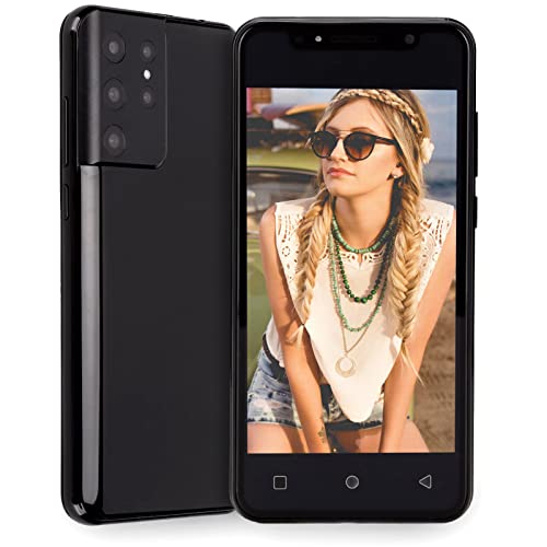 Vikye Unlocked Smartphones, S21 Ultra 6.1in 3G Dual SIM Unlocked Handy, 1GB RAM 8GB ROM, 5MP 8MP Dual Kamera, Face ID Android Phone mit 2000mAh Akku(E.U. Plug)