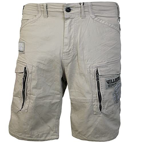 Yakuza Premium Herren Cargo Shorts 3453 Sand beige Kurze Hose L