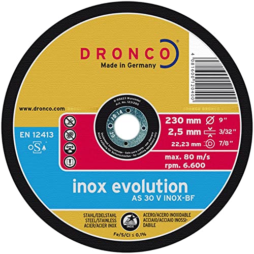 Dronco AS30 V inox-180-EVOLUT. 180 x 2.5 1183285 (Pack von 25 St.)