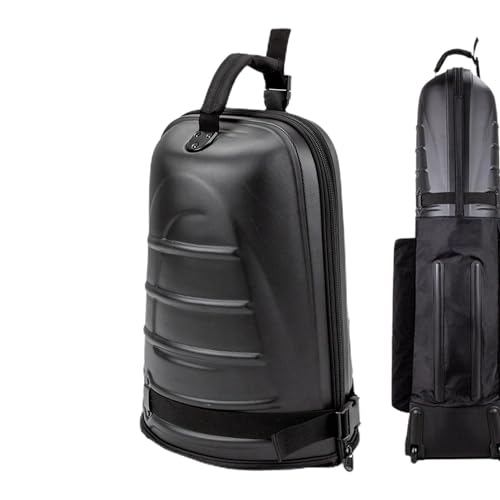 Golf-Reisetasche, Hartschalen-Golftasche mit selbstklebenden Stoff-Seitentaschen, Faltbarer Golf-Gepäckkoffer für die Luftfahrt, Golfschläger-Koffer-Aufbewahrung für Fluggesellschaften