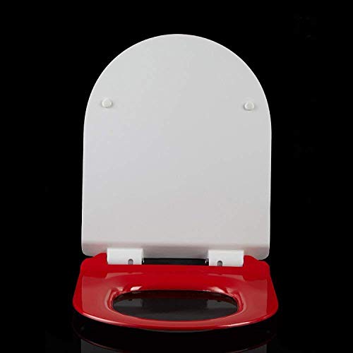 Antibakterieller Toilettensitz Harnstoff-Formaldehyd-Toilettendeckel Verlangsamung der Verdickung U-förmige Abdeckung Toilettenplatte Toilettensitzabdeckung,Rot