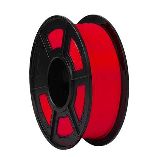 Buntes 3D-Drucker-Filament, solides undurchsichtiges Seiden-PLA, einfach zu drucken, Packung mit 1 kg, Maßgenauigkeit 1,75 mm +/- 0,02 mm (Farbe : Red)