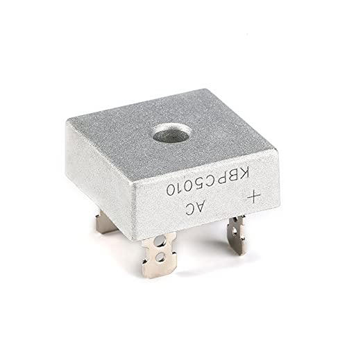 Brückengleichrichterdiode, KBPC5010 50 A 1000 V elektronische Siliziumdioden, 4-polig AMNzOgOdL (Size : One Size)