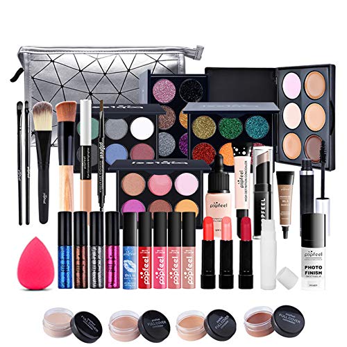 CHSEEO Schmink Geschenkset Make-Up Set Kosmetik Makeup Paletten Schminkkoffer Schminke für Gesicht, Augen und Lippen #4