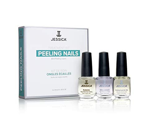 Jessica Cosmetics Nail Solutions Kit Peeling, 3x 7,4ml