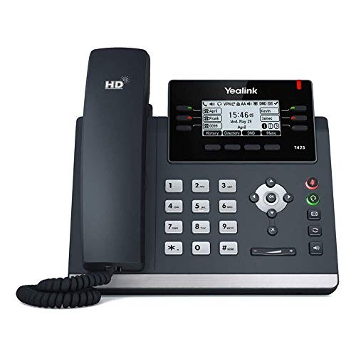 Yealink T42S IP-Telefon, Wandmontage, zertifiziert generalüberholt