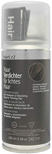 Hairfor2 Haarverdichtungsspray gegen lichtes Haar (100ml) (dunkelbraun)