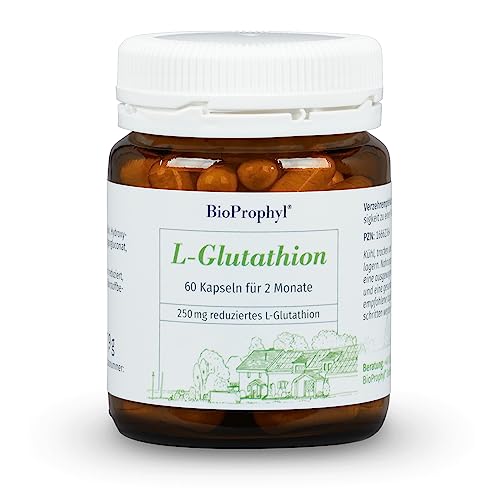 BioProphyl® L-Glutathion G-SH - 250mg reines reduziertes L-Glutathion mit Mangan - 60 vegetarische Kapseln