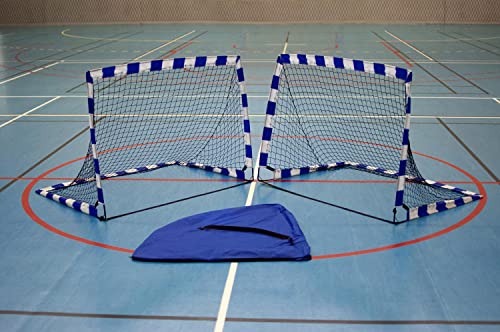 POWERSHOT Mini POP-UP Handballtor 1,8 x 1,2m (Paar) - Pop-Up Handball- oder Fußballtor Ideal für den Garten und für Kinder