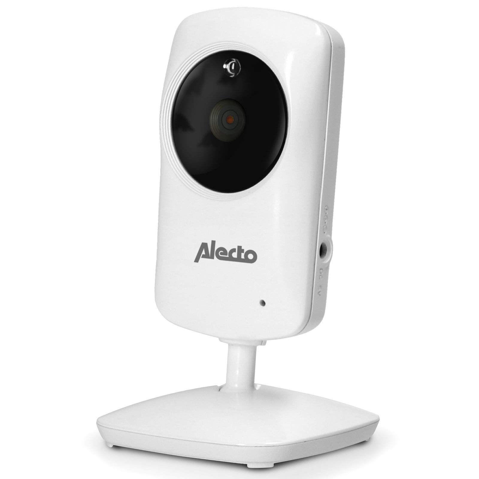 Alecto DVM-64C Zusätzliche Schwenkbarer Kamera für Alecto DVM-64 Funk Babyphone - Indoor Zusätzliche Baby Kamera (Monitor mit Alarm) - Weiß