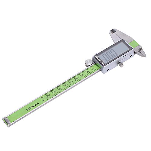 Fafeicy 150mm Digitaler Messschieber mit LED-Display, hochfestes elektronisches Lineal aus Edelstahl, Genauigkeit 0,01 mm, für DIY-Messungen (150mm)