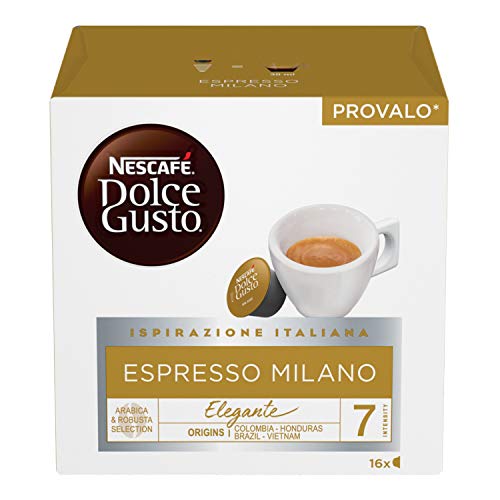 Nescafé Dolce Gusto Espresso Milano Kaffee, 6 Packungen mit 16 Kapseln (96 Kapseln)