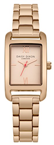 Daisy Dixon Damen Datum klassisch Quarz Uhr mit Aluminium Armband DD057RGM