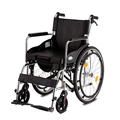 VejiA Rollstuhl, leichter tragbarer Transportantrieb, ergonomische manuelle Stoßdämpfung für ältere Menschen mit Behinderung, falt