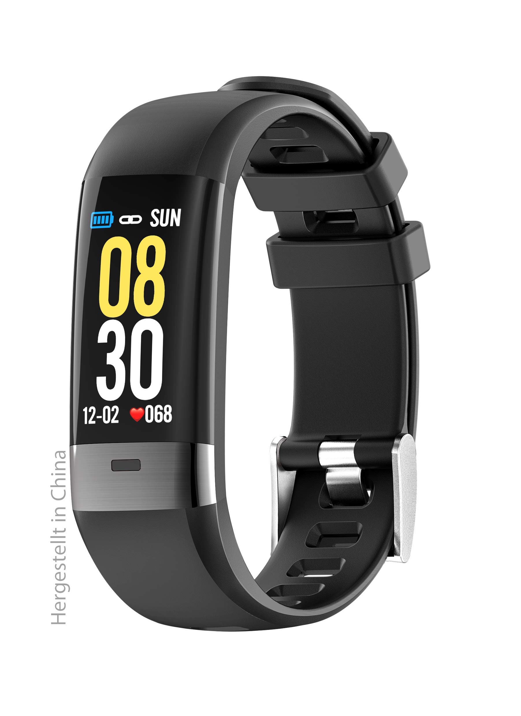 Swisstone 620 ECG Smart-Wearable (mit Bluetooth Funktion und Herzfrequenzmessung sowie EKGüberwachung) schwarz, 450314