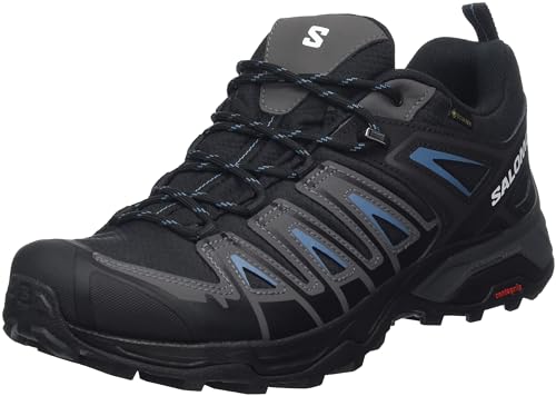 Salomon Herren X Ultra Pioneer Gore-Tex Hiking Shoe, Black-Magnet-Blue Steel, 40 EU
