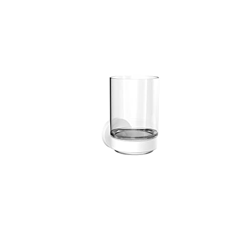 Emco Round Glashalter Glasteil klar, weiß