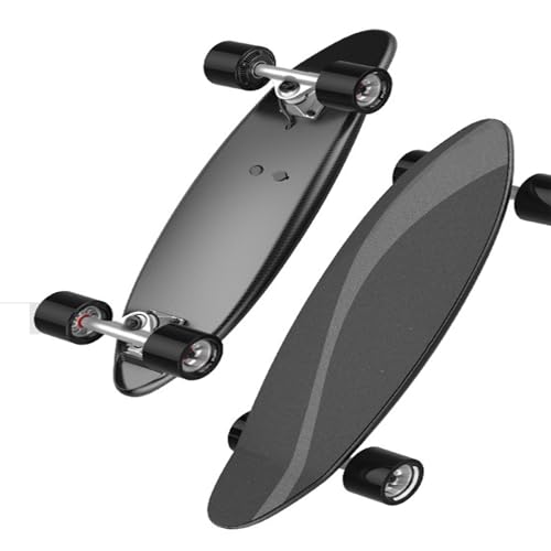 Intelligentes tragbares elektrisches Skateboard, ferngesteuertes Skateboard ist leicht zu tragen, leistungsstark, schönes Aussehen, Keine Belastung für die Reise, für Erwachsene (A)