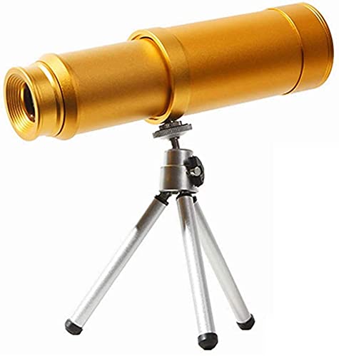 10X50 großes Okular, optischer Piratenspiegel aus Ganzmetall-Stretch, wasserdichte kleine, leichte Teleskope, für Outdoor und Nautik, Gold gut