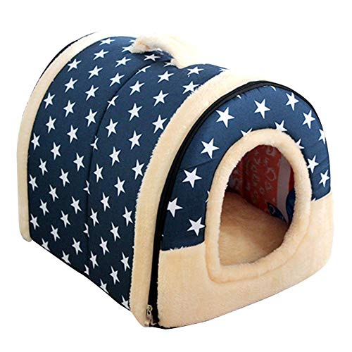 Erfula Katzenhöhle & Hundebett, Hundekörbchen Perfekte Kuschelhöhle Für Kleine Hunde & Katzen Hasen Haustier Mit Ablösbar Kissen