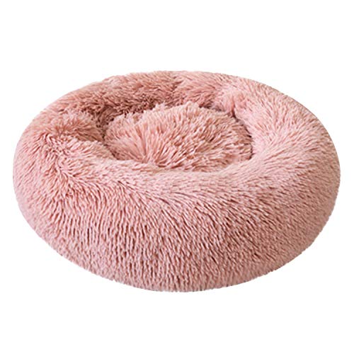 Boodtag Haustierbett Plüsch Weich Runden Hunde Katze Schlafen Bett 50-70cm Kissen Für Katzen Hunde Katze Schlafen Bett Hundesofa Welpen Waschbar Kissen in Doughnut-Form