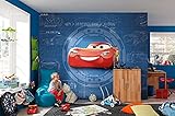 Komar Fototapete von Disney | Cars3 Blueprint | Bunt, 368 x 254 cm, Disney, Cars, Tapete, Auto, Jungen, Kinderzimmer , Jungenzimmer, Wanddekoration | 8 Teile