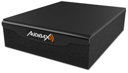 Audibax - Sound System - Pad 5 Plus - Schwingungsisolierung für Studiomonitore - 6 x 19 x 24,2 cm - Hergestellt aus hochdichtem Schaumstoff - Verhindert Resonanzen - Ideal für Aufnahmestudio