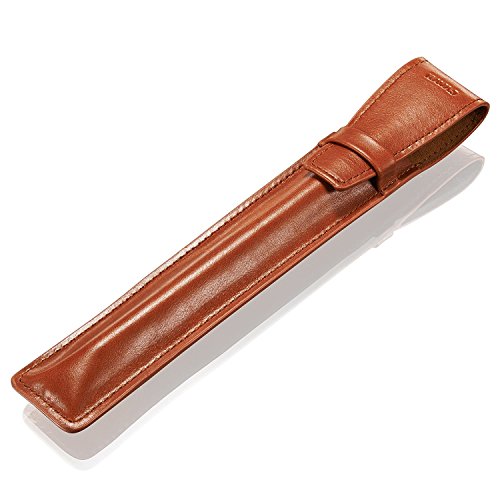 KAVAJ Lederhülle Osaka geeignet für Apple Pencil Cognac-Braun aus echtem Leder geeignet für Apple iPad Pro 9.7", 10.5" & 11". Pencil Hülle Etui als ideales Zubehör