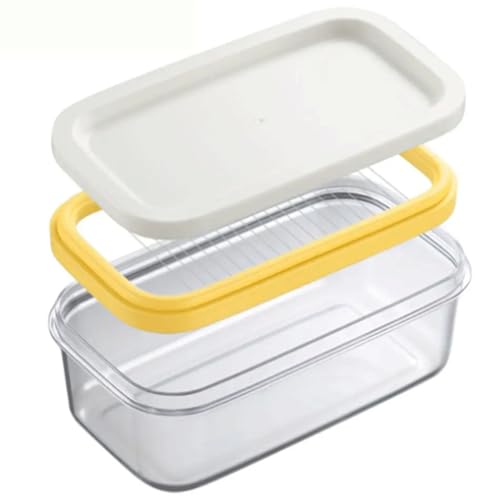Vorratsdosen 1 ~ 5 Stück Rechteckbehälter Butter Schneiden Aufbewahrungsbox Butterbox mit Deckel Versiegelungsbehälter für Küche Kühlschrank Lebensmittel Küche Lebensmittel
