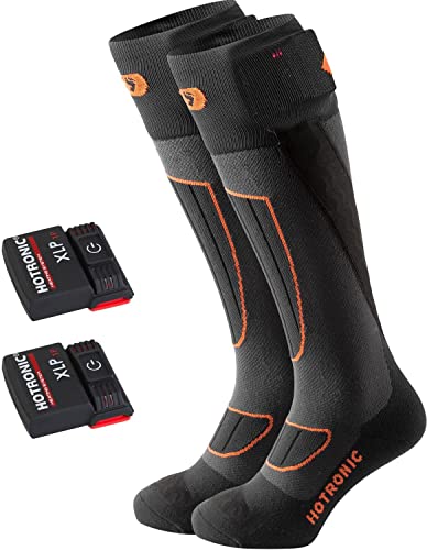 Hotronic Heat Socks Set XLP 1P Surround Comfort (Gr&ouml;&szlig;e: 35.0 - 38.0, anthrazit/orange)