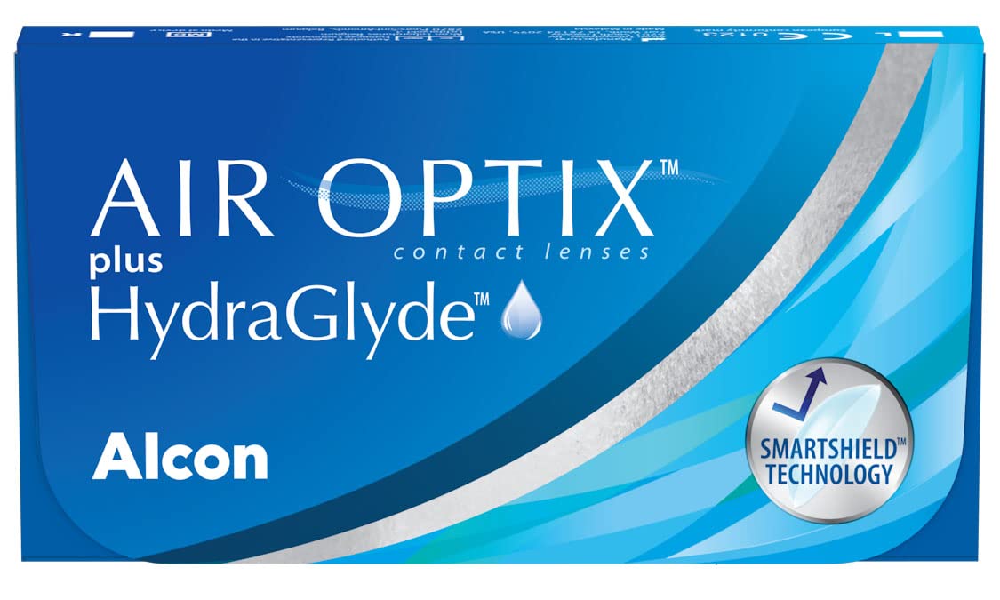 Air Optix plus HydraGlyde Monatslinsen weich, 6 Stück, BC 8.6 mm, DIA 14.2 mm, +4 Dioptrien