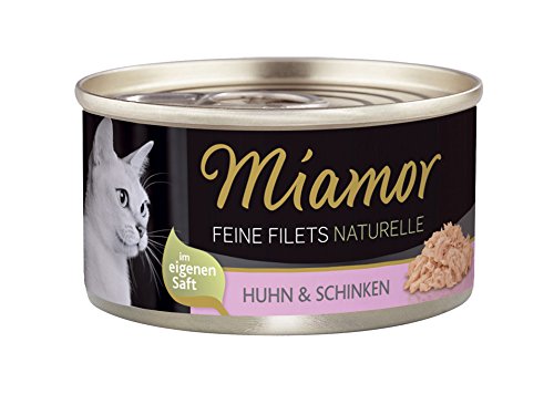Miamor Feine Filets naturelle Huhn & Schinken, 24er Pack (24 x 80 g)