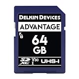 Delkin Geräte 64GB Advantage SDXC UHS-I (V30) Speicherkarte (DDSDW63364GB)
