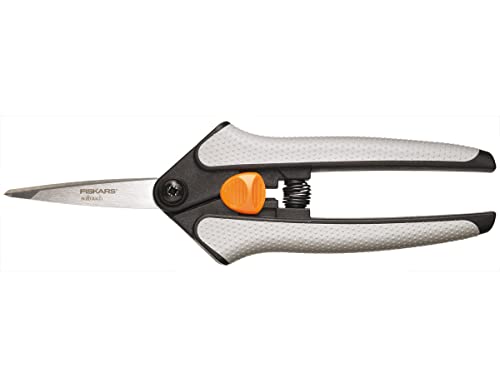 Fiskars Easy Action Micro-Tip Schere, 16 cm, orange/weiß